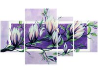 OBRAZ FIOLETOWY KWIAT MAGNOLII