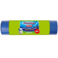 WORKI NA ŚMIECI Z TAŚMĄ 60l 10szt. SUPER MOCNE LDPE MASTER PRESTIGE