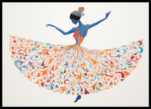 Plakat 70x50cm Wirująca Balerina na Arena.pl