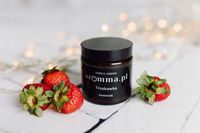 ŚWIECA SOJOWA TRUSKAWKA AROMMA 120 ML SPRAWDŹ! SOCZYSTA NUTA ZAPACHOWA