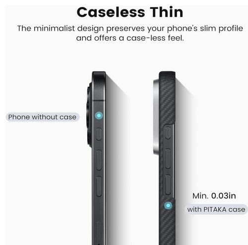 Etui PITAKA Ultra-Slim do iPhone 16 Pro Max Czarno-szary na Arena.pl