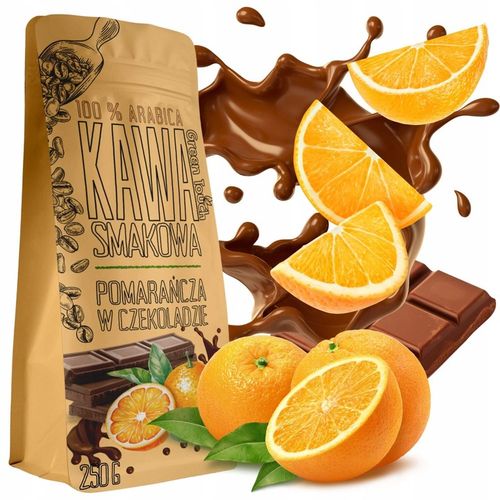 KAWA MIELONA smakowa POMARAŃCZE W CZEKOLADZIE czekolada 250 g Green Touch na Arena.pl