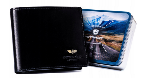 skórzany portfel męski bez zapięcia zewnętrznego - peterson na Arena.pl