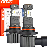Amio LED HB3 HIR1 H10 HYBRID 6000K Canbus 60W Żarówki Samochodowe
