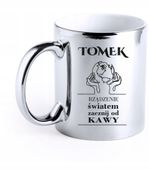 Elegancki złoty srebrny Kubek z grawerem PREZENT DLA FACETA KOLEGI SZWAGRA