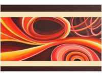 60X40CM POMARAŃCZOWY WIR OBRAZ
