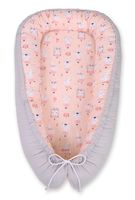 Kokon niemowlęcy dwustronny kojec otulacz Premium BOBONO- króliczki