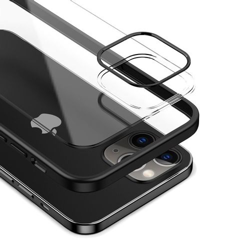Crong Clear Cover - Etui iPhone 12 Pro Max (czarny) na Arena.pl