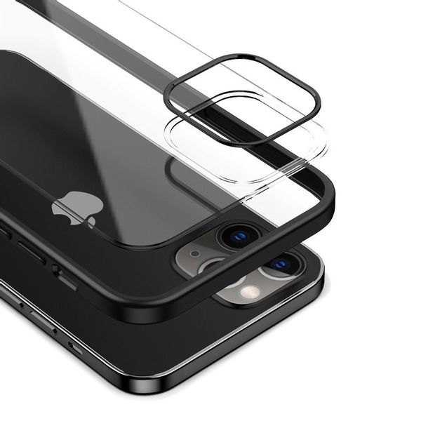 Crong Clear Cover - Etui iPhone 12 Pro Max (czarny) zdjęcie 3