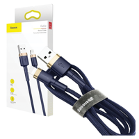 Kabel USB Lightning  Baseus Cafule 1.5A 2m (złoto-granatowy)