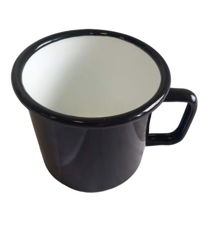 Emaliowany kubek czarny 450 ml na Arena.pl