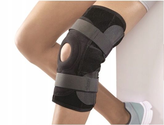 ORTEZA KOLANA STABILIZATOR SZYNY ZAWIASY NEOPREN zdjęcie 2