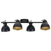 Industrialna lampa sufitowa MARS Sigma reflektorki czarne