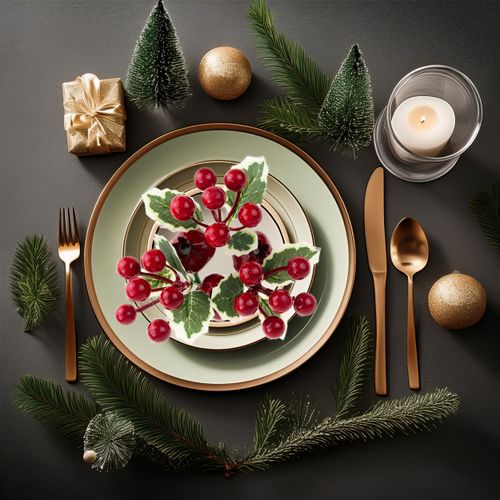 Stroik Wianek Na Świeczkę Głóg Ostrokrzew 3 Cm Boże Narodzenie na Arena.pl