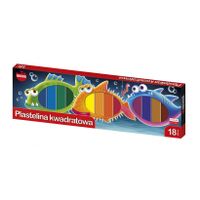 PLASTELINA KWADRATOWA 18 KOLORÓW MONA MAJEWSKI 5907591300128