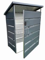 Wiata śmietnikowa spad tył 1x0,5m antracyt Schowek ogrodowy TS502