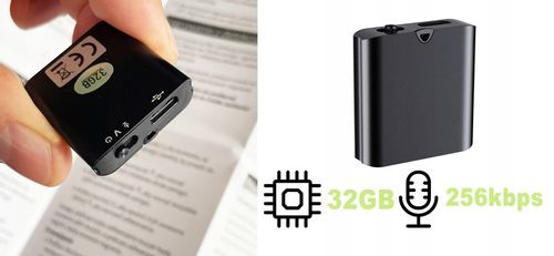 MINI DYKTAFON SZPIEGOWSKI SPY USB DETEKCJA 32GB na Arena.pl