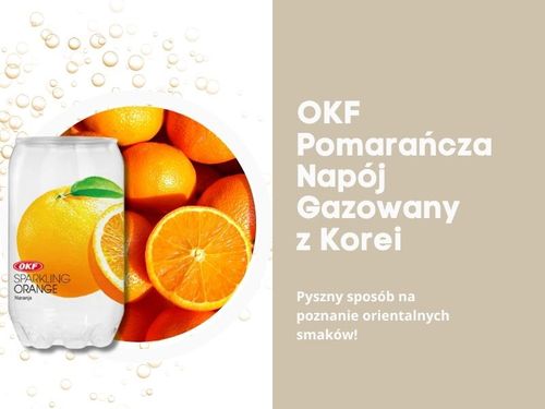 OKF Sparkling Orange koreański napój gazowany pomarańczowy 350 ml na Arena.pl