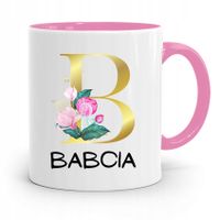 Kubek Różowy Dla Babci Babcia Z Nadrukiem Ze Zdjęciem