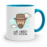 Kubek Błękitny Dla Kucharza Wee Need To Cook Z Nadrukiem Ze Zdjęciem