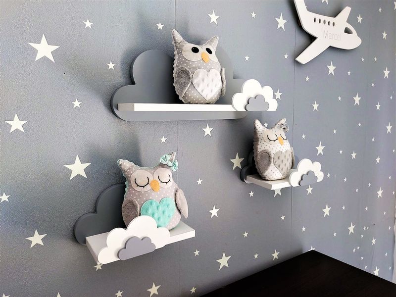 Półki chmurki 3 sztuki półka chmurka kolory do wyboru zdjęcie 1