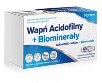 Wapń Acidofilny + Biominerały 400 mg, 60 kapsułek