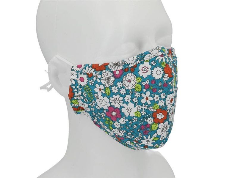 Maseczka ochronna - kwiaty zdjęcie 4
