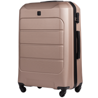 GAN01 GANNET, Walizka duża ABS+ L Wings, CHAMPAGNE