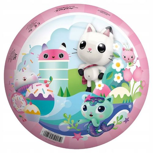 PIŁKA GUMOWA 23 cm KOCI DOMEK GABI piłka dla dzieci na Arena.pl