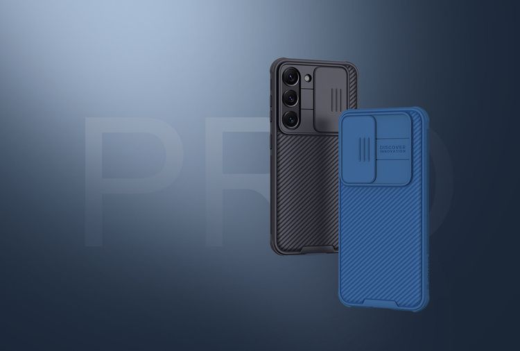 Etui Nillkin CamShield PRO Case do Samsung Galaxy S23+ / S23 Plus niebieski zdjęcie 2