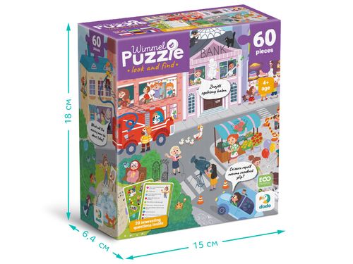 Puzzle ”Miasteczko Zawodów”, Ilość Elementów 60, Dodo 300662 na Arena.pl