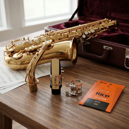 Ligatura Rico by D'Addario do saksofonu altowego niklowana + śruby na Arena.pl