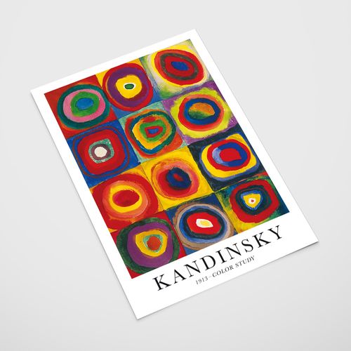 Plakat Kandinsky color study 21x29,7 cm A4 na Arena.pl