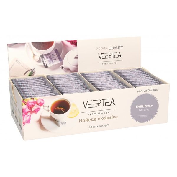 Herbata VEERTEA EARL GREY 100 saszetek zdjęcie 1