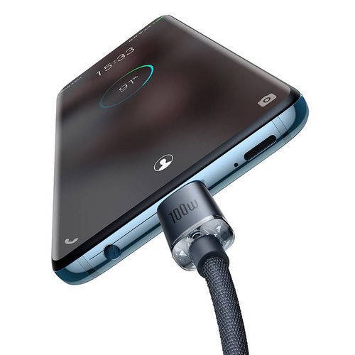 kabel usb-c do usb-c baseus crystal shine, 100w, 2m (czarny) na Arena.pl