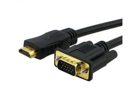 Kabel vga - hdmi 2m gold full hd d-sub przewód zdjęcie 3