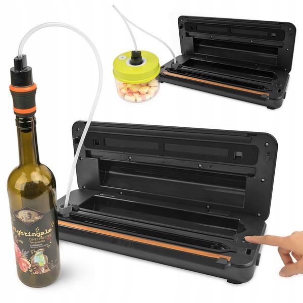 Zgrzewarka próżniowa Pakowarka żywności Automatyczna Roczny zapas folii 26m zdjęcie 14