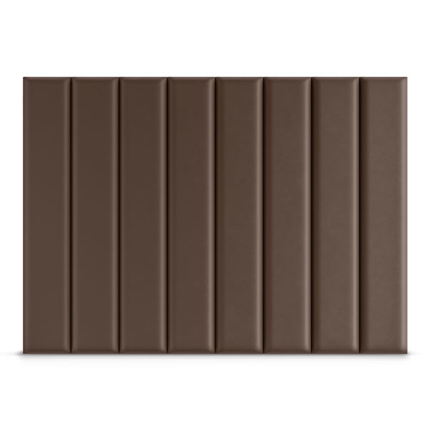 PANEL TAPICEROWANY BRĄZOWY WEZGŁOWIE 3D 90cm x 15cm zdjęcie 3