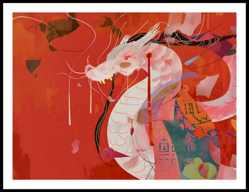 Plakat 80x60cm Orientacyjny Smok na Arena.pl