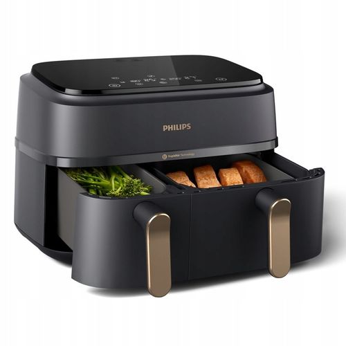 Frytkownica beztłuszczowa dwukomorowa Philips Ovi Airfryer 9l NA352/00 na Arena.pl