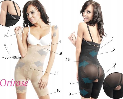 Orirose WYSOKIE Majtki mocno WYSZCZUPLAJĄCE brzuch MODELUJĄCE talię uda na Arena.pl
