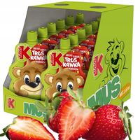 Mus Owocowy dla Dzieci Kubuś 100% TRUSKAWKA Jabłko Banan Marchew 12x100g