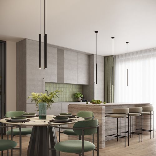 Lampa wisząca ARCHE 1 czarna na Arena.pl