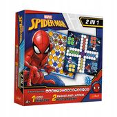 TREFL 02419 Gra 2w1 Chińczyk / Węże i drabiny Spider-Man
