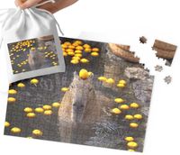PUZZLE TRADYCYJNE - KAPIBARA WIELKA SUPER WZORY PREZENT 192el + WORECZEK