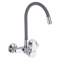 Bateria kuchenna ścienna elastyczna wylewka kran