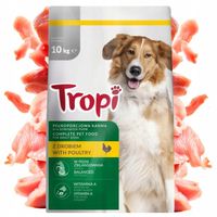 SUCHA KARMA Z DROBIEM KURCZAKIEM WITAMINAMI DLA PSA 10KG