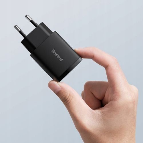 SZYBKA ŁADOWARKA SIECIOWA USB / USB-C 20W 3A PD QC 3.0 Baseus Compact na Arena.pl
