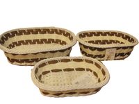 koszyk wiklinowy owalny 3szt DEL 8169...