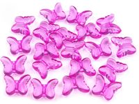 MOTYL PLASTIK LAWENDA 15x18MM 12SZT